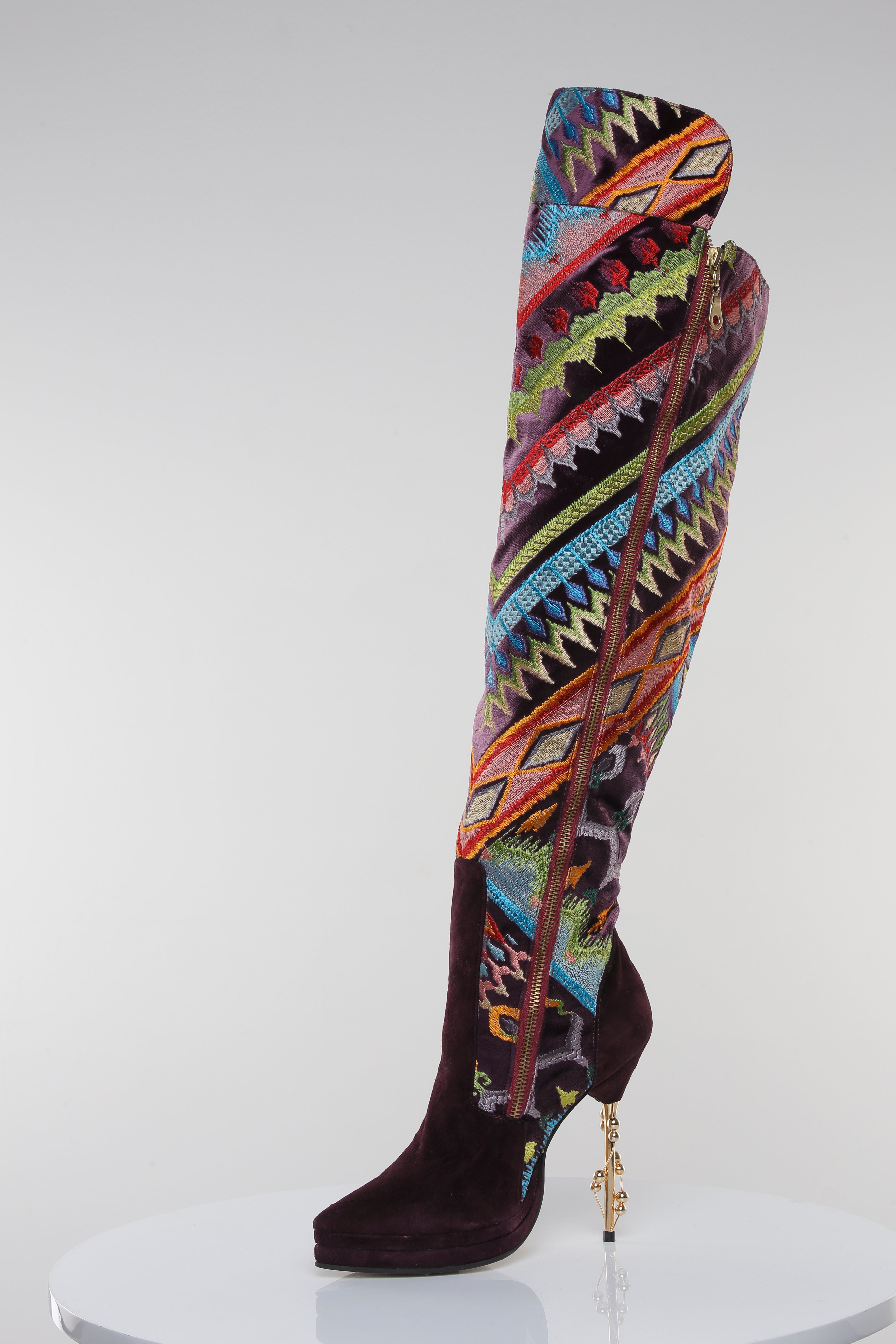 Maya Galaxy Embroidered Over-the-Knee Boot –