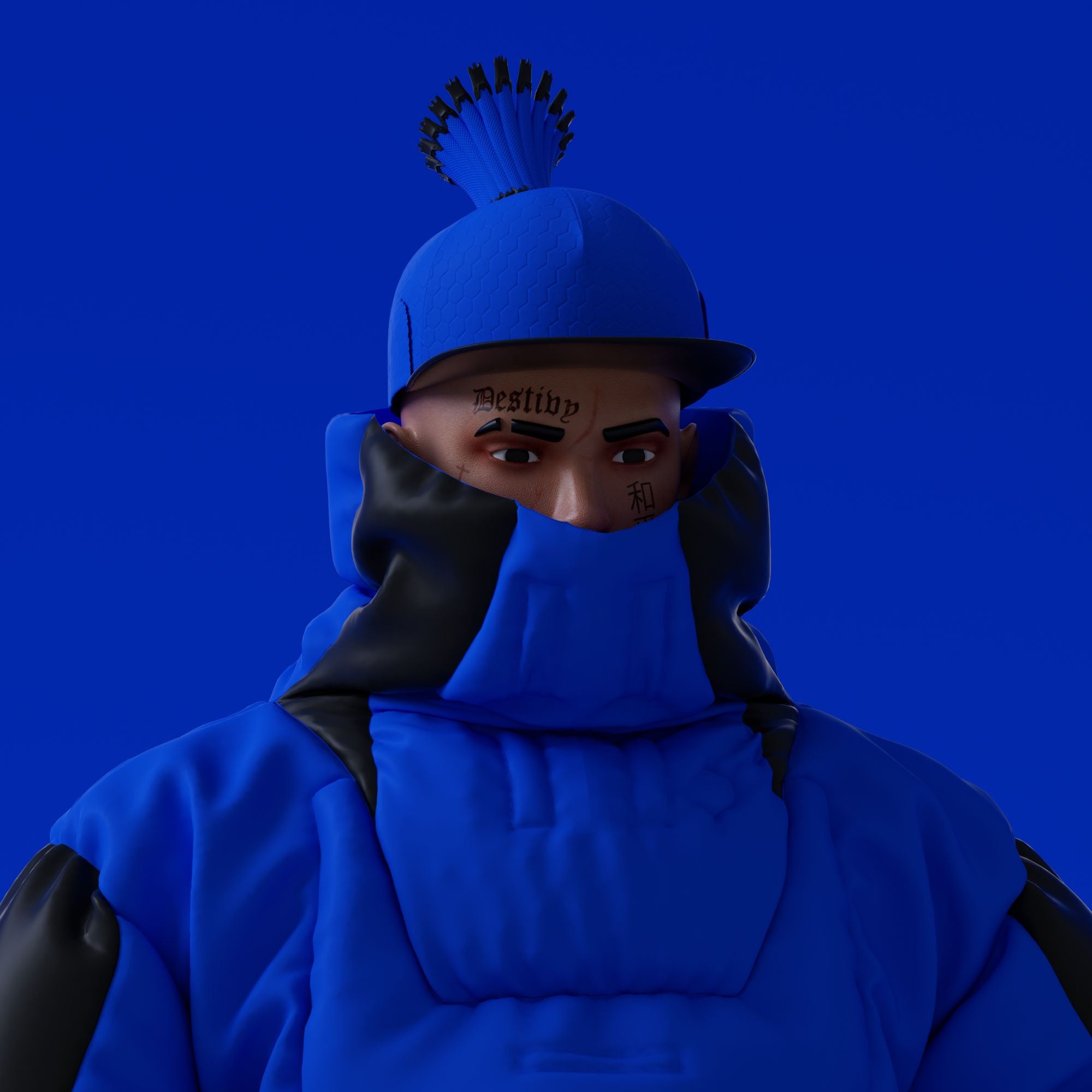 10KA Avatar #008  Digital Identity (Blue Edition)