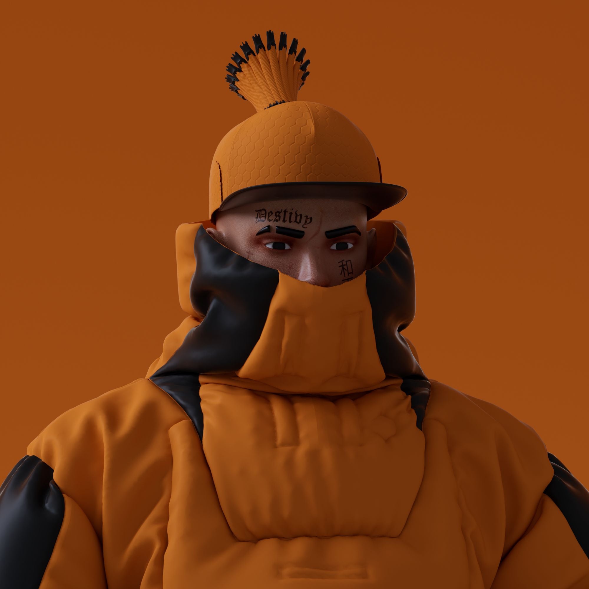 10KA Avatar #003  Digital Identity (Orange Edition)