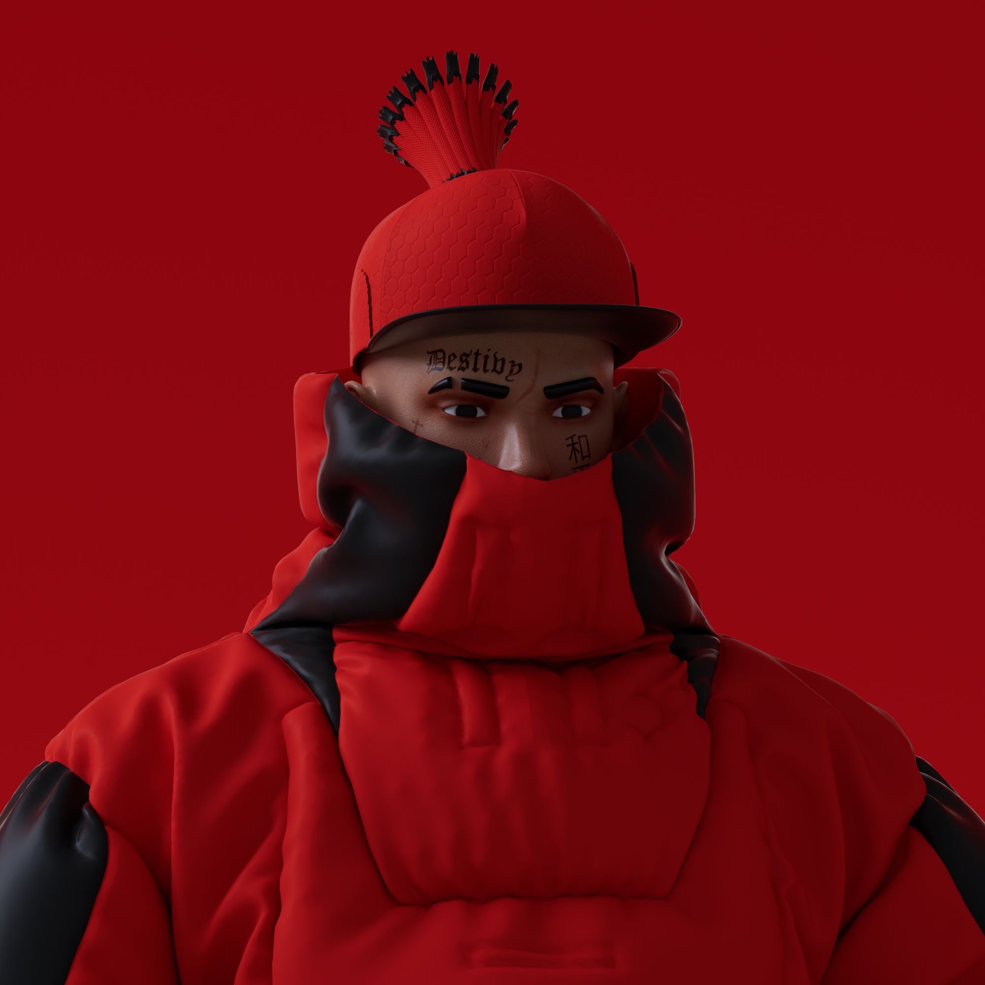 10KA Avatar #004  Digital Identity (Red Edition)