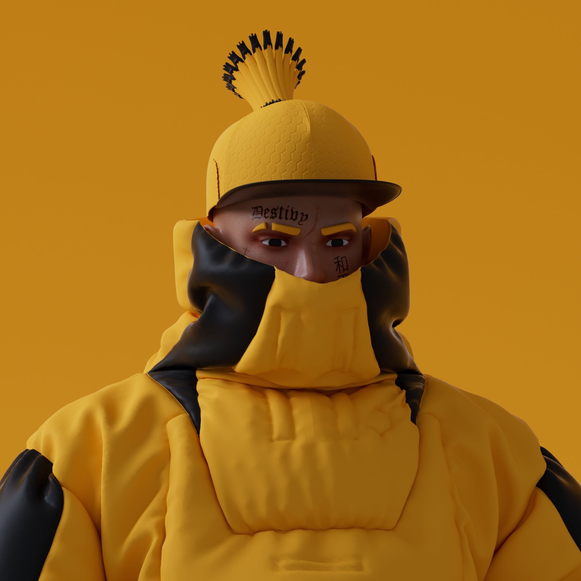 10KA Avatar #007 Digital Identity (Yellow Edition)